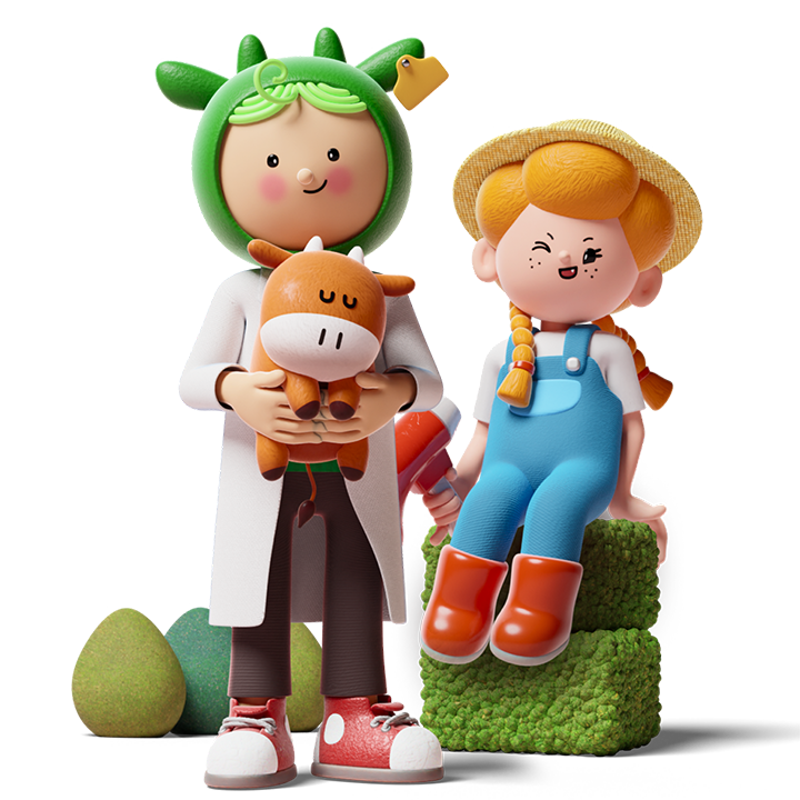 NH하나로목장에 어울리는 친근한 이미지